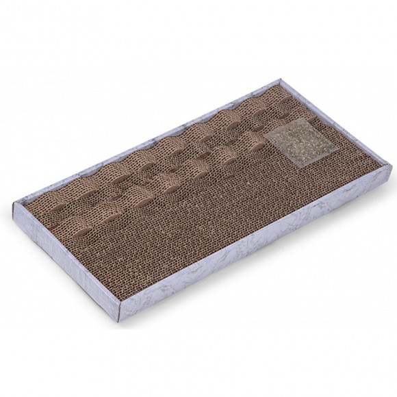 Grattoir Carton  . 45 X 22 X 3 Cm. Pour Chats. - Vadigran - Va-17135