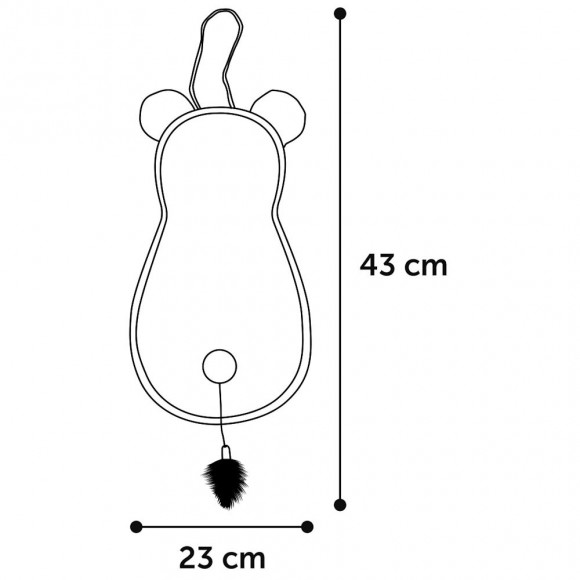 Griffoir Vora  Natte Nature. 23 X 43 Cm. Pour Chat - Flamingo Pet Products - Fl-561225