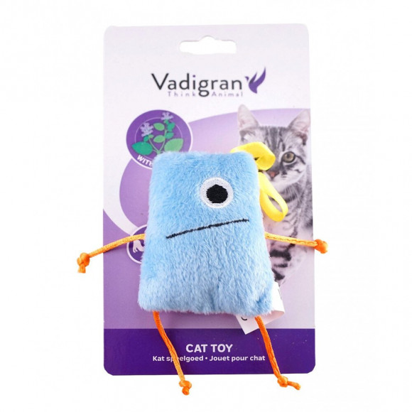 Jouet Carré Peluche 8 Cm Avec Grelot. Pour Chat. - Vadigran - Va-14448