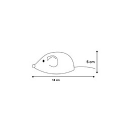 Jouet Souris Medy Bleu. Taille 5 X 14 Cm. Pour Chat. - Flamingo Pet Products - Fl-561161