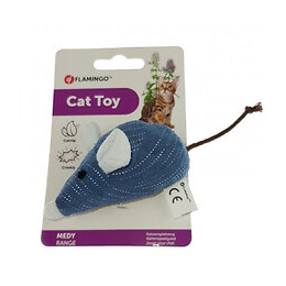 Jouet Souris Medy Bleu. Taille 5 X 14 Cm. Pour Chat. - Flamingo Pet Products - Fl-561161