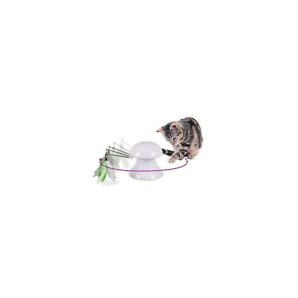 Jouet 2 En 1 Avec Plume Et Pointeur Lumineux. Pour Chat. - Flamingo Pet Products - Fl-560646