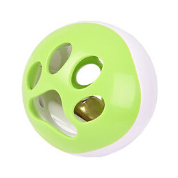 Balle A Led Pour Chat Ø 6.4 Cm Avec Grelot Et Bruit Oiseau. Rango Vert-blanc - Flamingo Pet Products - Fl-560768