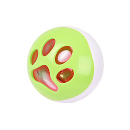 Balle A Led Pour Chat Ø 6.4 Cm Avec Grelot Et Bruit Oiseau. Rango Vert-blanc - Flamingo Pet Products - Fl-560768