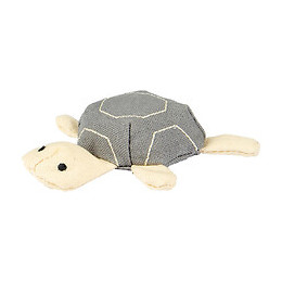 Jouet Tortue Natural Fun. 11 Cm. Gris Beige. Gamme Green. Jouet Pour Chat. - Flamingo Pet Products - Fl-561115