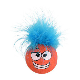 1 Balle Holly Avec Plume . Ø 4.2 Cm. Couleur Aléatoire. Jouet Pour Chat. - Flamingo Pet Products - Fl-561160