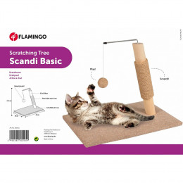 Arbre A Chat Pour Chaton. Scandi Basic Beige. 30 X 49 X 37.5 Cm - Flamingo Pet Products - Fl-560552