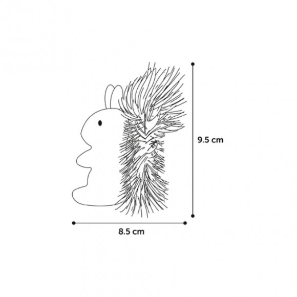 Jouet Ecureuil Medy Bleu. Taille 8.5 X 9.5 Cm. Pour Chat. - Flamingo Pet Products - Fl-561163