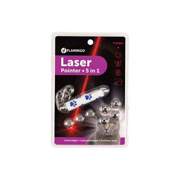 Pointeur À Led 5 Formes Différentes Pour Jouer Avec Votre Chat. - Flamingo Pet Products - Fl-560451
