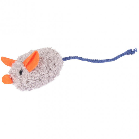 Jouet Chat . Lot De 3 Souris Floera .14 Cm.  Avec Catnip. - Flamingo Pet Products - Fl-561121