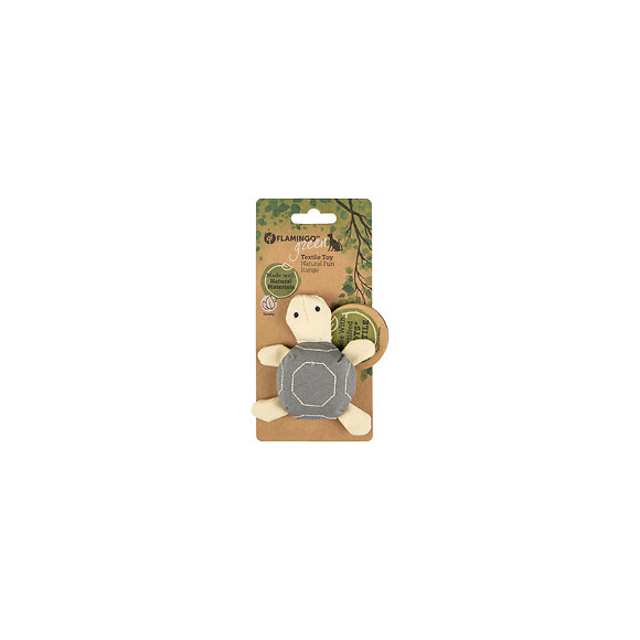 Jouet Tortue Natural Fun. 11 Cm. Gris Beige. Gamme Green. Jouet Pour Chat. - Flamingo Pet Products - Fl-561115