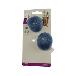 Jouet 2 Balles Medy Bleu. Taille Ø 5 Cm. Pour Chat. - Flamingo Pet Products - Fl-561165