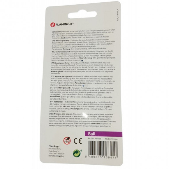 Jouet 2 Balles Medy Bleu. Taille Ø 5 Cm. Pour Chat. - Flamingo Pet Products - Fl-561165