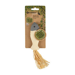 Jouet Poisson Natural Fun. 20 Cm. Gris Beige. Gamme Green. Jouet Pour Chat. - Flamingo Pet Products - Fl-561113