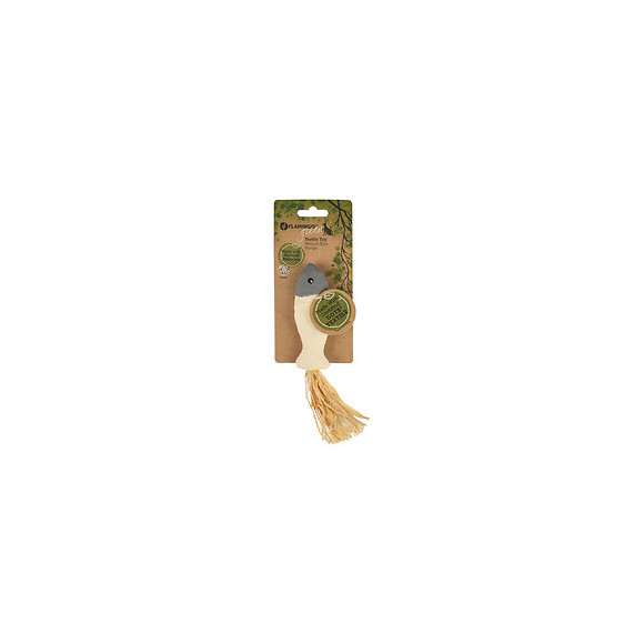 Jouet Poisson Natural Fun. 20 Cm. Gris Beige. Gamme Green. Jouet Pour Chat. - Flamingo Pet Products - Fl-561113