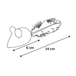 Jouet Winny Souris Rose. Taille 6 X 14 Cm. Pour Chat. - Flamingo Pet Products - Fl-561156