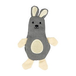Jouet Lapin Natural Fun. 14 Cm. Gris Beige. Gamme Green. Jouet Pour Chat. - Flamingo Pet Products - Fl-561116