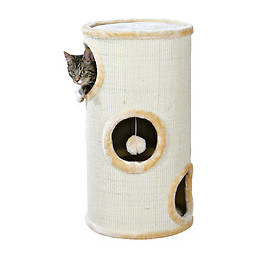 Arbre À Chat - Cat Tower Samuel. Ø 37 Cm X 70 Cm De Hauteur. Couleur Beige. Pour Chat. - Trixie - Tr-4330