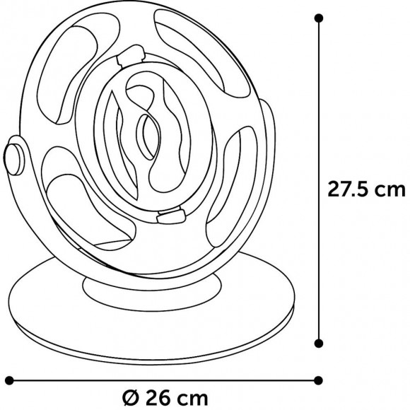 Roue En Rotation Dita Ø 26 X 27.5 Cm. Jouet Chat - Flamingo Pet Products - Fl-561211