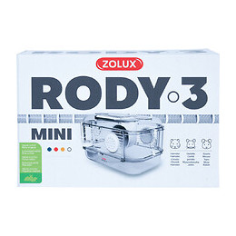 Cage Mini Rody3. Couleur Blanche. Taille 33 X 21 X 18 Cm H. Pour Rongeur - Zolux - Zo-206010