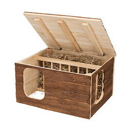 Maison Hilke Avec Râtelier À Foin Intégré Pour Lapin, Cochon D'inde - Trixie - Tr-61803