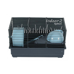 Cage Indoor 2. Bleu 40 . Pour Hamster. 40 X 26 X Hauteur 22 Cm. - Zolux - Zo-205102