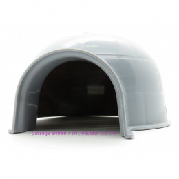 Maison Igloo Ø 15 Cm X H 10 Cm. En Plastique Gris. Pour Petit Rongeur. - Zolux - Zo-280081