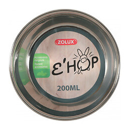 Bol En Inox Ehop . 200 Ml . Vert . Pour Rongeur. - Zolux - Zo-205145