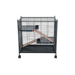 Cage Indoor 2 Mini Loft Couleur Rose. Dimension Interieur 67.5 X 39 X 58 Cm. Pour Les Petits Mammifères - Zolux - Zo-205117