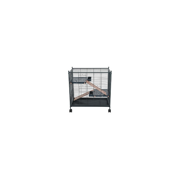 Cage Indoor 2 Mini Loft Couleur Rose. Dimension Interieur 67.5 X 39 X 58 Cm. Pour Les Petits Mammifères - Zolux - Zo-205117
