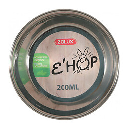 Bol En Inox Ehop . 200 Ml . Vert . Pour Rongeur. - Zolux - Zo-205145