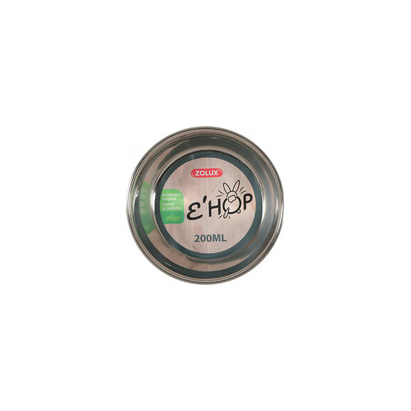 Bol En Inox Ehop . 200 Ml . Vert . Pour Rongeur. - Zolux - Zo-205145