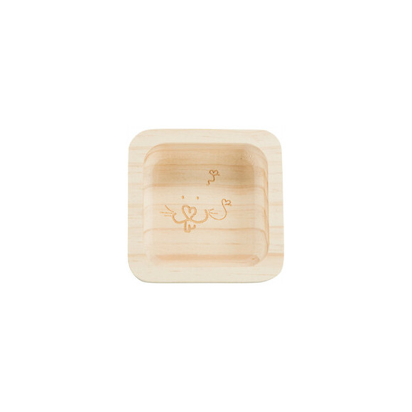 Bol En Bois De 60 Ml.  8 X 8 Cm. Pour Rongeurs. - Trixie - Tr-60758