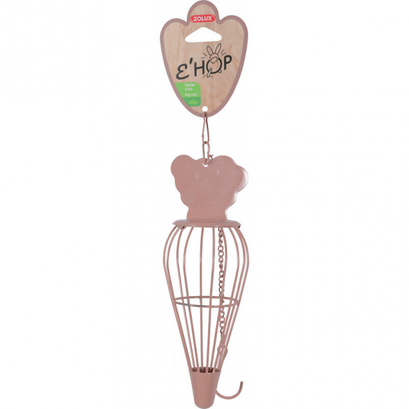 Râtelier À Foin Ehop Carotte Rose Pour Rongeur. - Zolux - Zo-205150