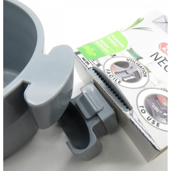 Mangeoire Néo 500 Ml Gris. En Plastique. Pour Rongeur. - Zolux - Zo-206697