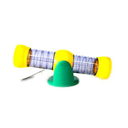 Tunnel À Bascule Jaune Et Violet. Ø 5 Cm 26,5 Cm. Pour Hamster. - Flamingo Pet Products - Fl-210115