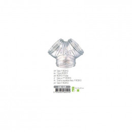 Tube Y Rody Gris Transparent. Taille Ø 5 Cm . Pour Rongeur. - Zolux - Zo-206029