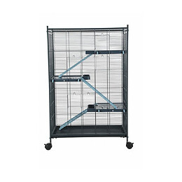 Cage Indoor 2 Maxi Loft. Couleur Bleu. Dimension Intérieur 67.5 X 39 X 92.5 Cm. Pour Les Petits Mammifères - Zolux - Zo-20512