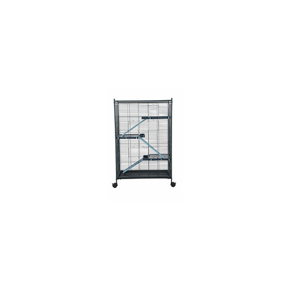 Cage Indoor 2 Maxi Loft. Couleur Bleu. Dimension Intérieur 67.5 X 39 X 92.5 Cm. Pour Les Petits Mammifères - Zolux - Zo-20512