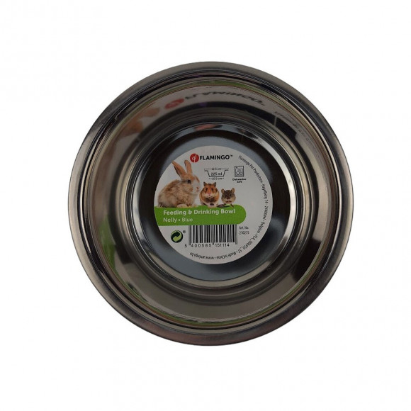 Gamelle Nelly. Taille Ø12.3 Cm, 225 Ml. Couleur Bleu. Pour Rongeur. - Flamingo Pet Products - Fl-210275