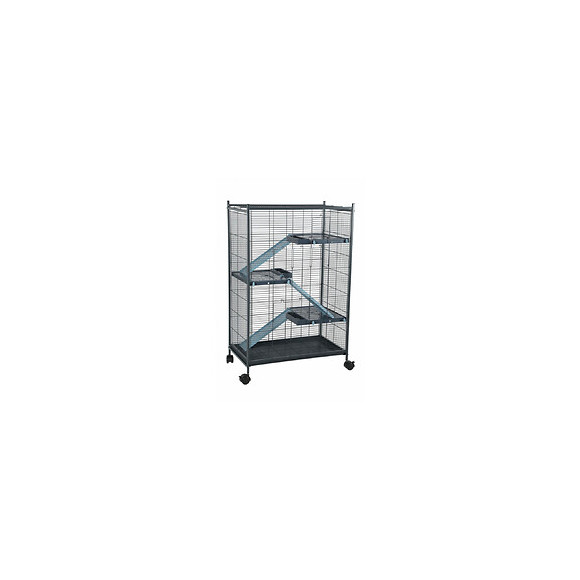 Cage Indoor 2 Maxi Loft. Couleur Bleu. Dimension Intérieur 67.5 X 39 X 92.5 Cm. Pour Les Petits Mammifères - Zolux - Zo-20512
