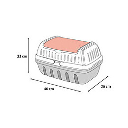 Cage 26 X 40 X 23 Cm.cage De Transport Lizzie  Taille L. Pour Rongeur. - Flamingo Pet Products - Fl-210151