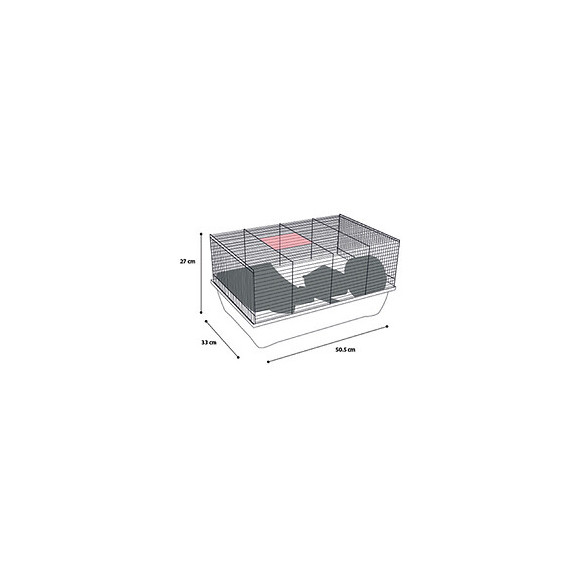 Cage Pour Hamster.   Jaro 1. Taille 50 X 33 X 27 Cm.   Pour Rongeur. - Flamingo Pet Products - Fl-210125