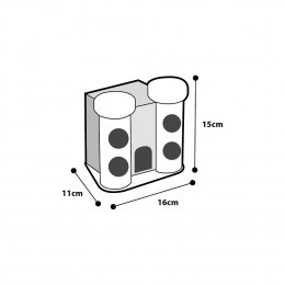 Château Robin En Bois Pour Hamster Et Souris. Petit Rongeur. - Flamingo Pet Products - Fl-84843