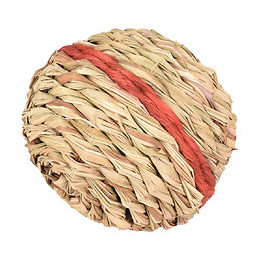 1 Balle D'osier Rouge Avec Clochette Ø 12 Cm .  Jeux Pour Rongeur. - Flamingo Pet Products - Fl-210164