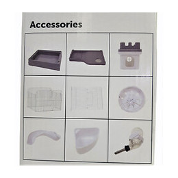 Cage Pour Hamster Dinky - Couleur Grise, Taille : 30 X 23 X 26 Cm - Flamingo Pet Products - Fl-210148