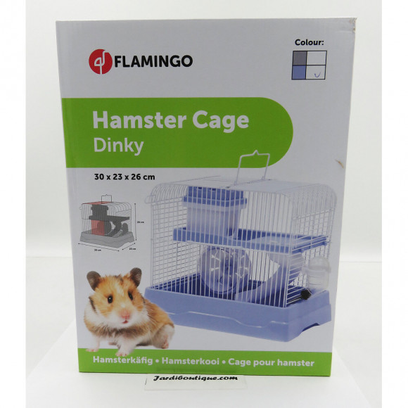Cage Pour Hamster Dinky Bleu 30 X 23 X 26 Cm - Flamingo Pet Products - Fl-210149