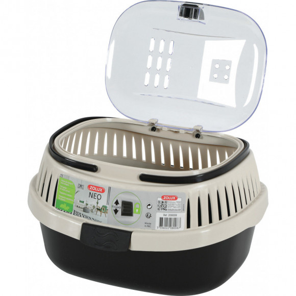 Panier De Transport Neo Noir 25 X 33 X Hauteur 22 Cm Pour Rongeur - Zolux - Zo-208008