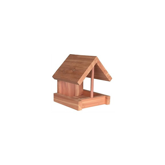 Trixie Natura Mangeoire En Bois De Cedre - 16x15x13 Cm - Naturel - Pour Oiseaux
