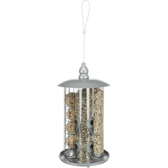 Mangeoire A Oiseaux, Station D'alimentation 3 En 1, Mangeoires Extérieur Pour Oiseaux. - Trixie - Tr-55421